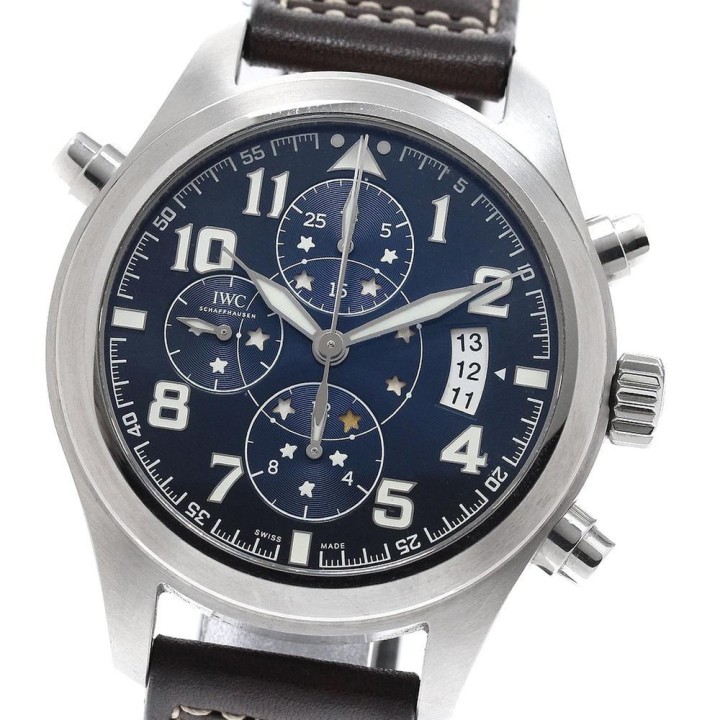 IWC SCHAFFHAUSEN IWC IWC SCHAFFHAUSEN IW371807 パイロットウォッチ ダブルクロノ プティ プランス 自動巻き メンズ_971188