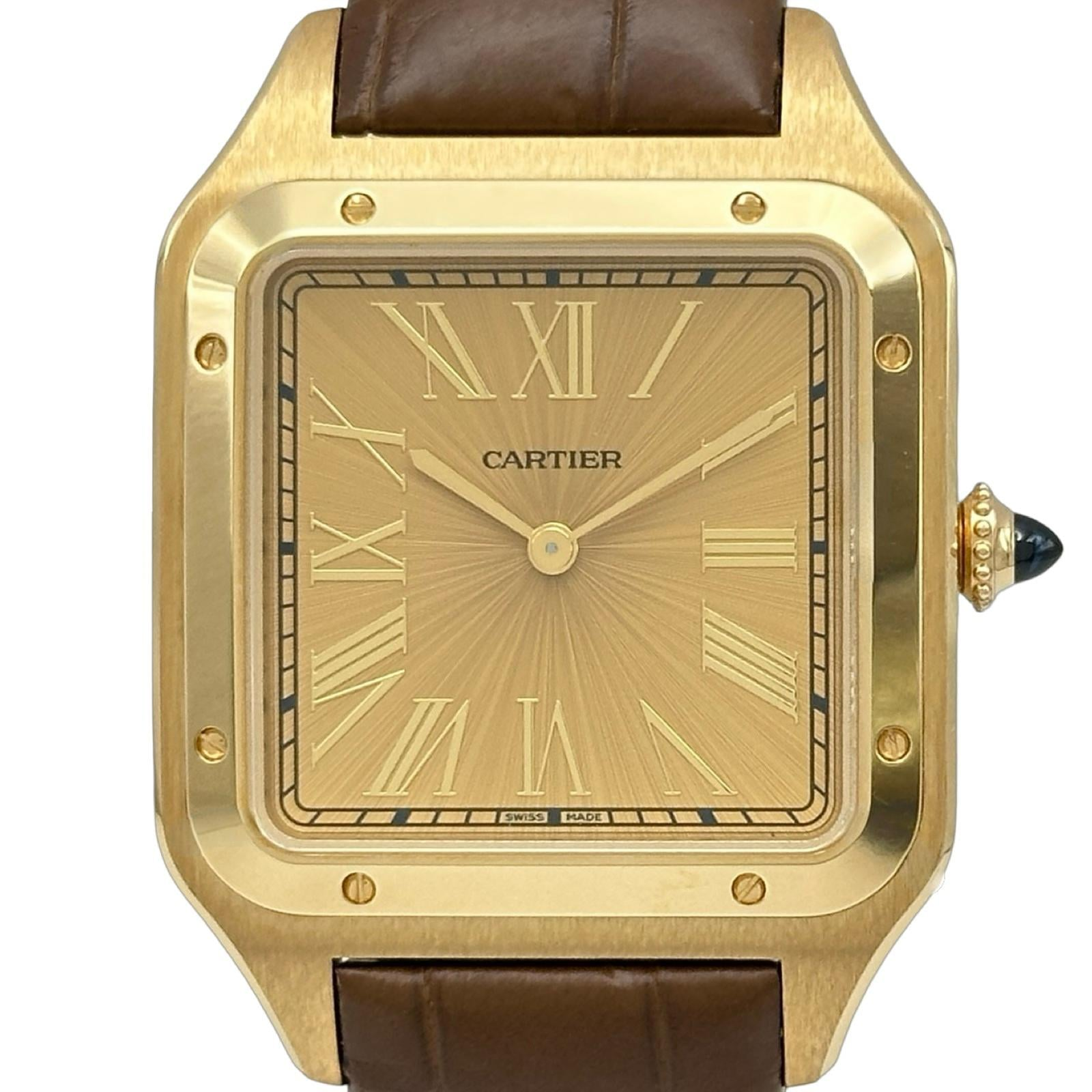 Cartier Santos Dumont WGSA0111 | Gold Dial Used (Very good) Men's watch/Unisex Buy in Switzerland