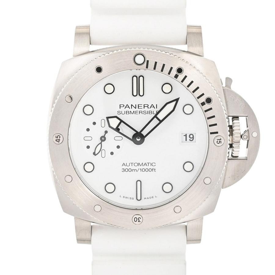 Panerai Submersible PAM01590 | White Dial Used (Good) Men's watch/Unisex Buy in Switzerland