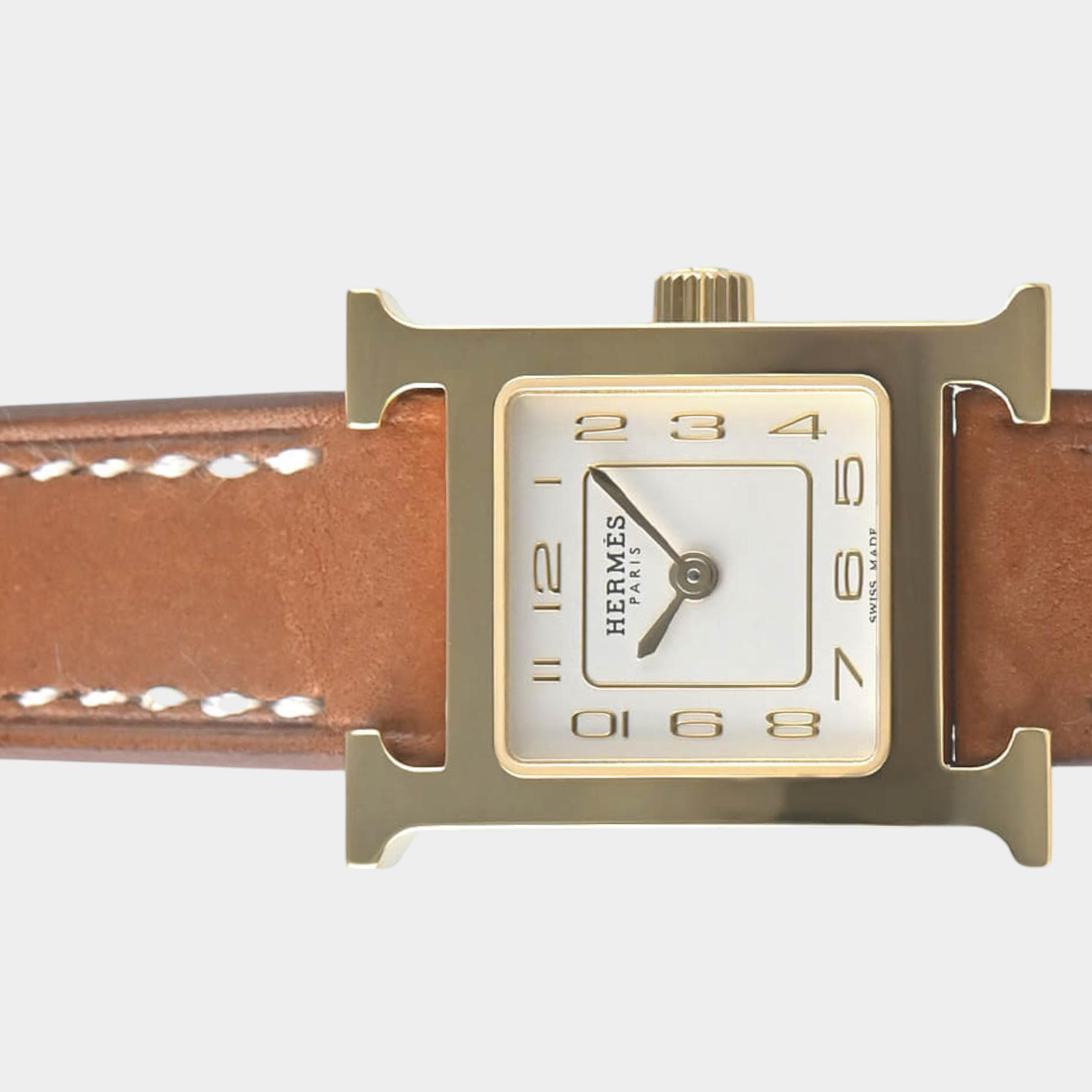 Hermès Heure H HH1.101 | 21 x 17 mm, Like new & unworn — Switzerland