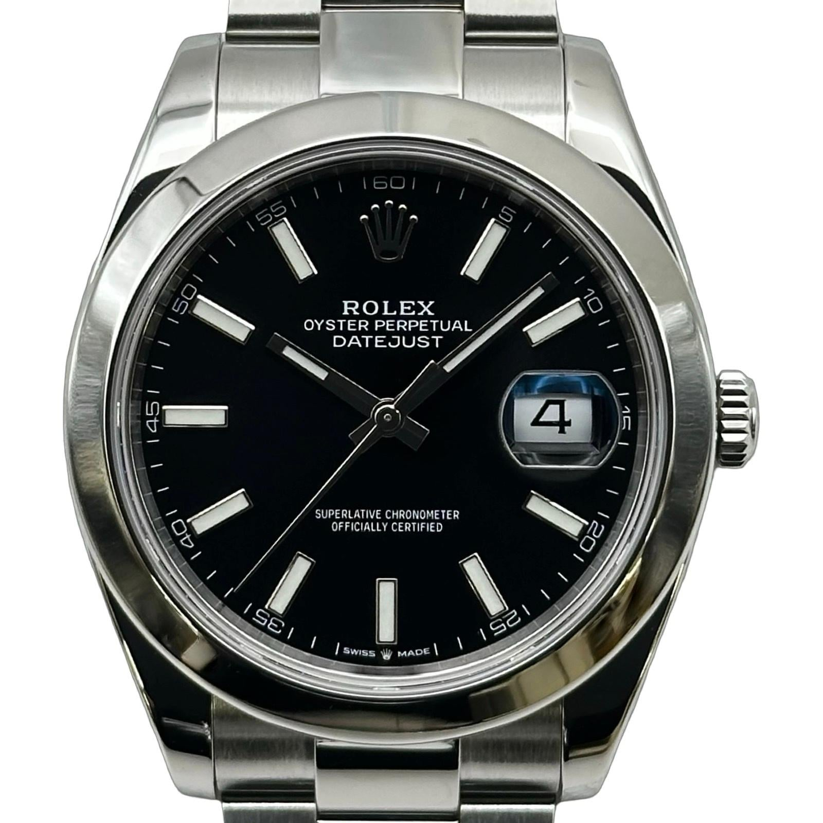 Rolex Datejust 126300 | Black Dial Used (Very good) Men's watch/Unisex Buy in Switzerland