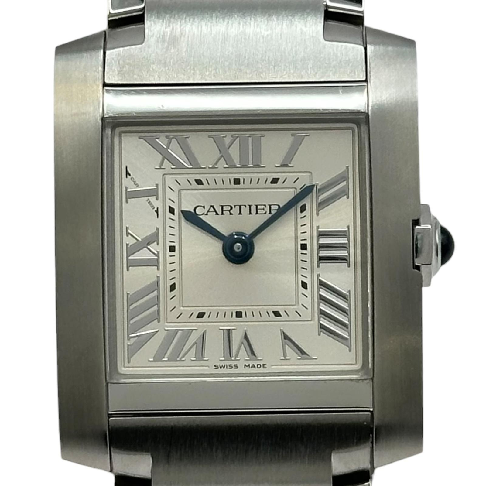 Cartier Tank Française WSTA0065 | Silver Dial Used (Good) Women's watch Buy in Switzerland