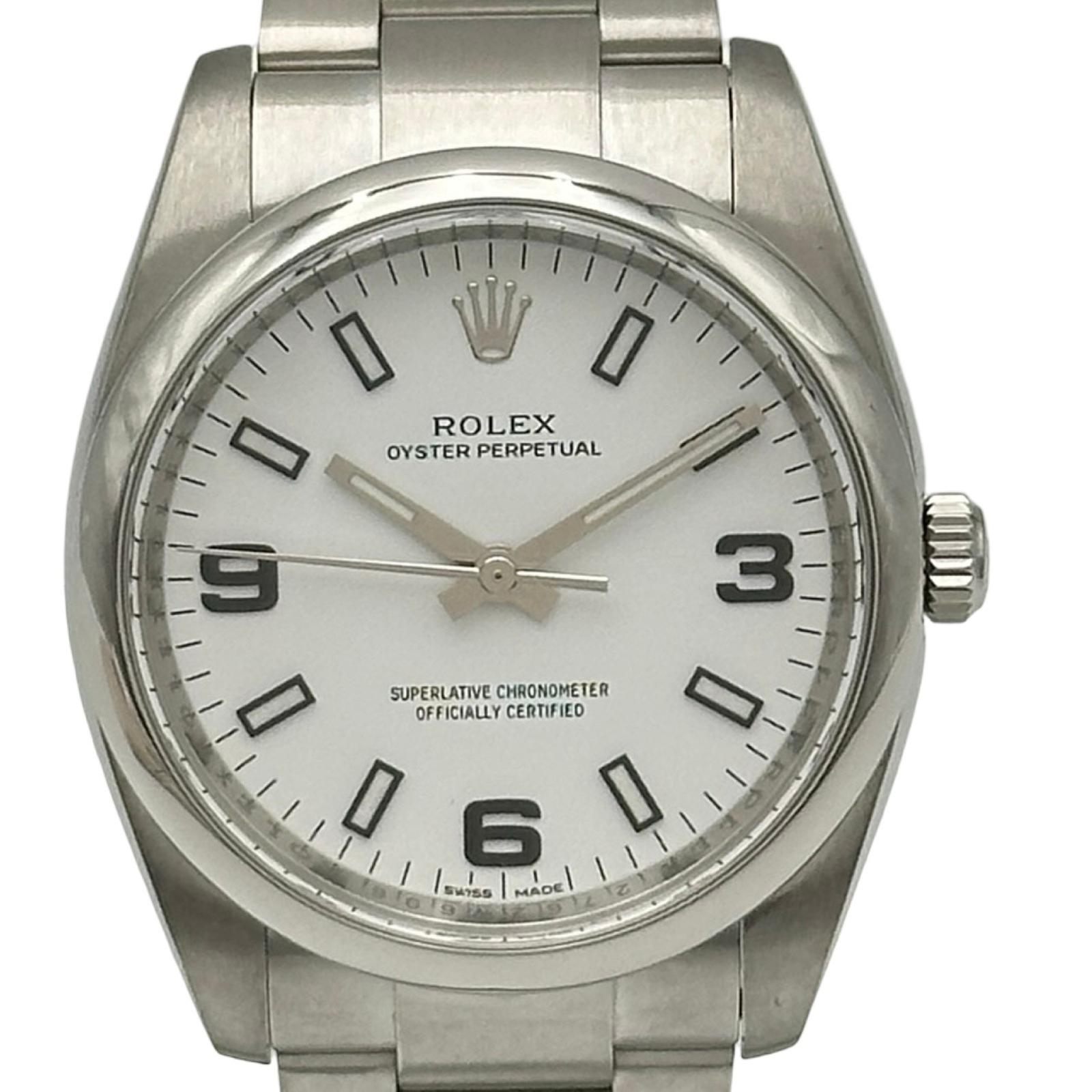 Rolex Oyster Perpetual 114200 | White Dial Used (Very good) Men's watch/Unisex Buy in Switzerland