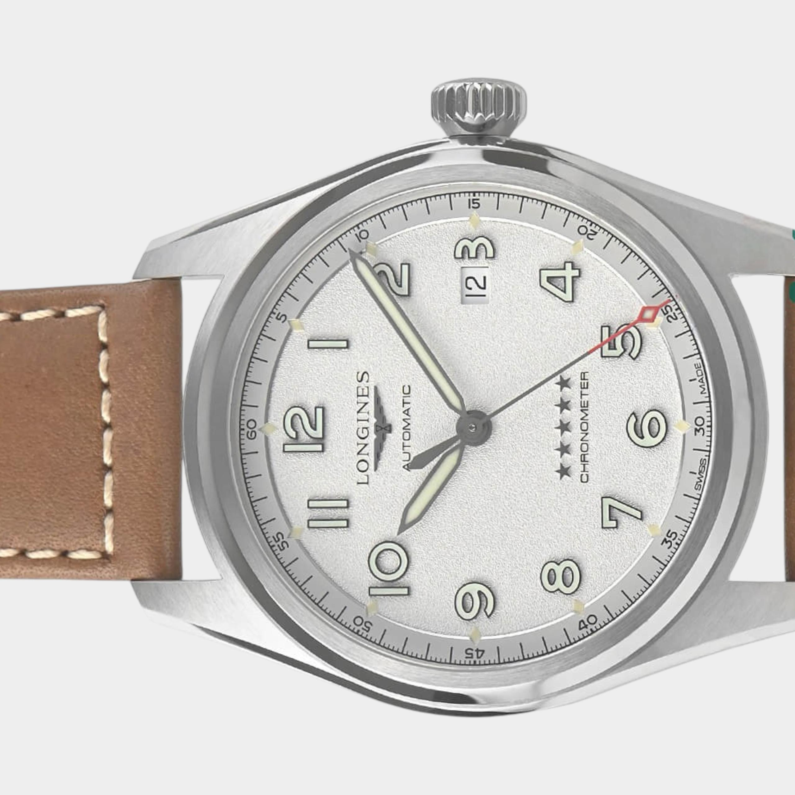 Longines Spirit L3.811.4.73.2 | Silver Dial Like new & unworn Men's watch/Unisex Buy in Switzerland