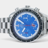 Omega Speedmaster Reduced Chronograph / Steel / Blue / 39 mm / Box&Papers / 3510.81