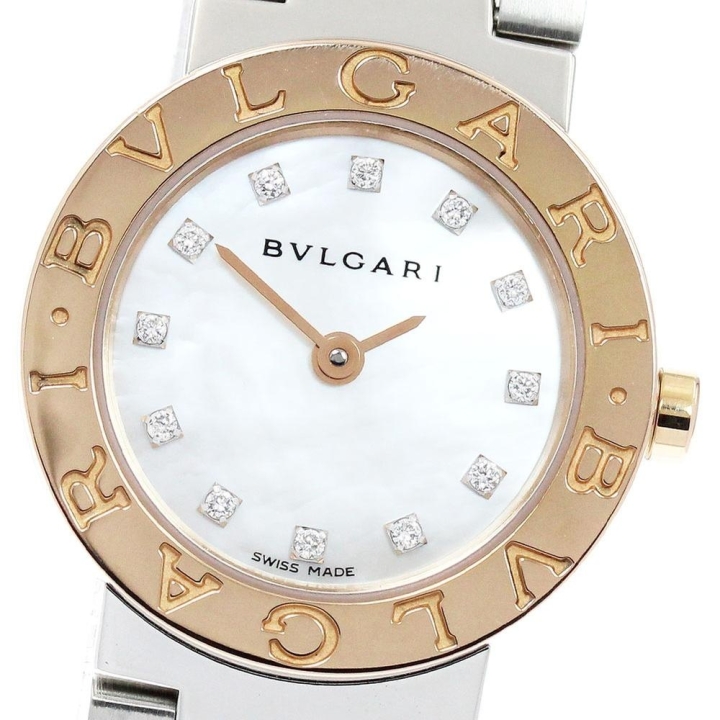 BVLGARI ブルガリ BVLGARI BBP23SG ブルガリブルガリ 12Pダイヤ クォーツ レディース_975321
