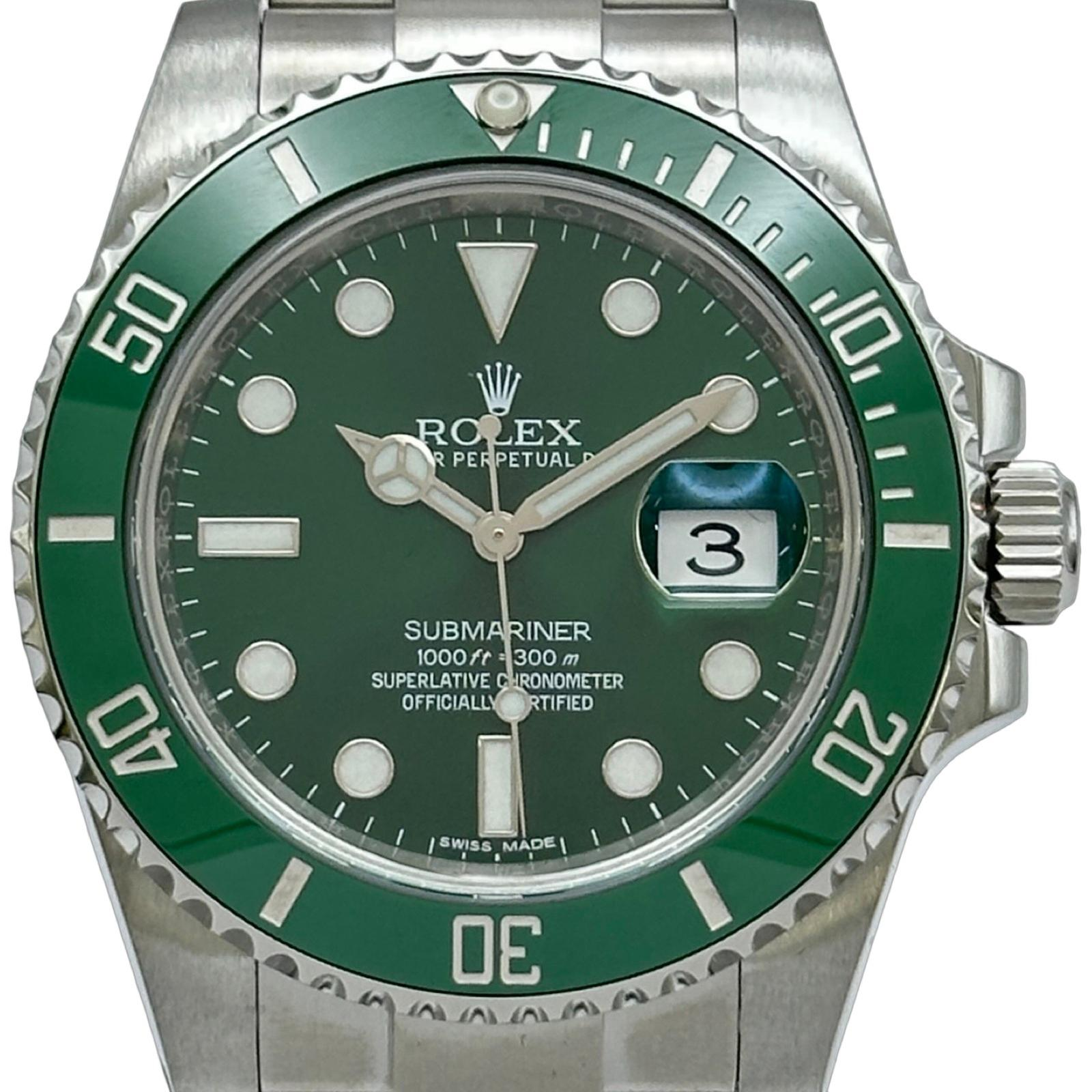 Rolex Submariner Date 116610LV | Green Dial Used (Good) Men's watch/Unisex Buy in Switzerland