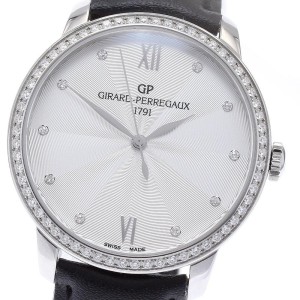 Girard Perregaux ジラール・ペルゴ GIRARD PERREGAUX 49523 1966 レディ 10Pダイヤ ダイヤベゼル 自動巻き レディース _871634【中古】