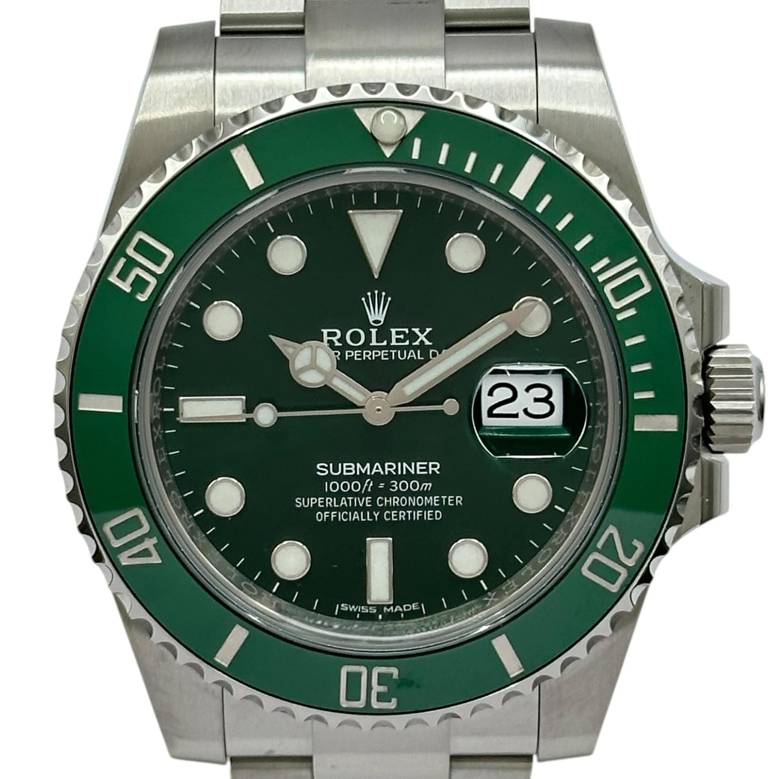 Rolex Submariner Date 116610LV | Green Dial Used (Good) Men's watch/Unisex Buy in Switzerland