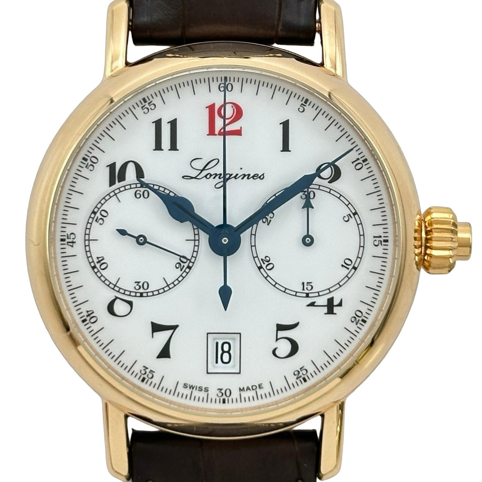 Longines Column-Wheel Chronograph L2.775.8.23.3 | White Dial Used (Very good) Men's watch/Unisex Buy in Switzerland