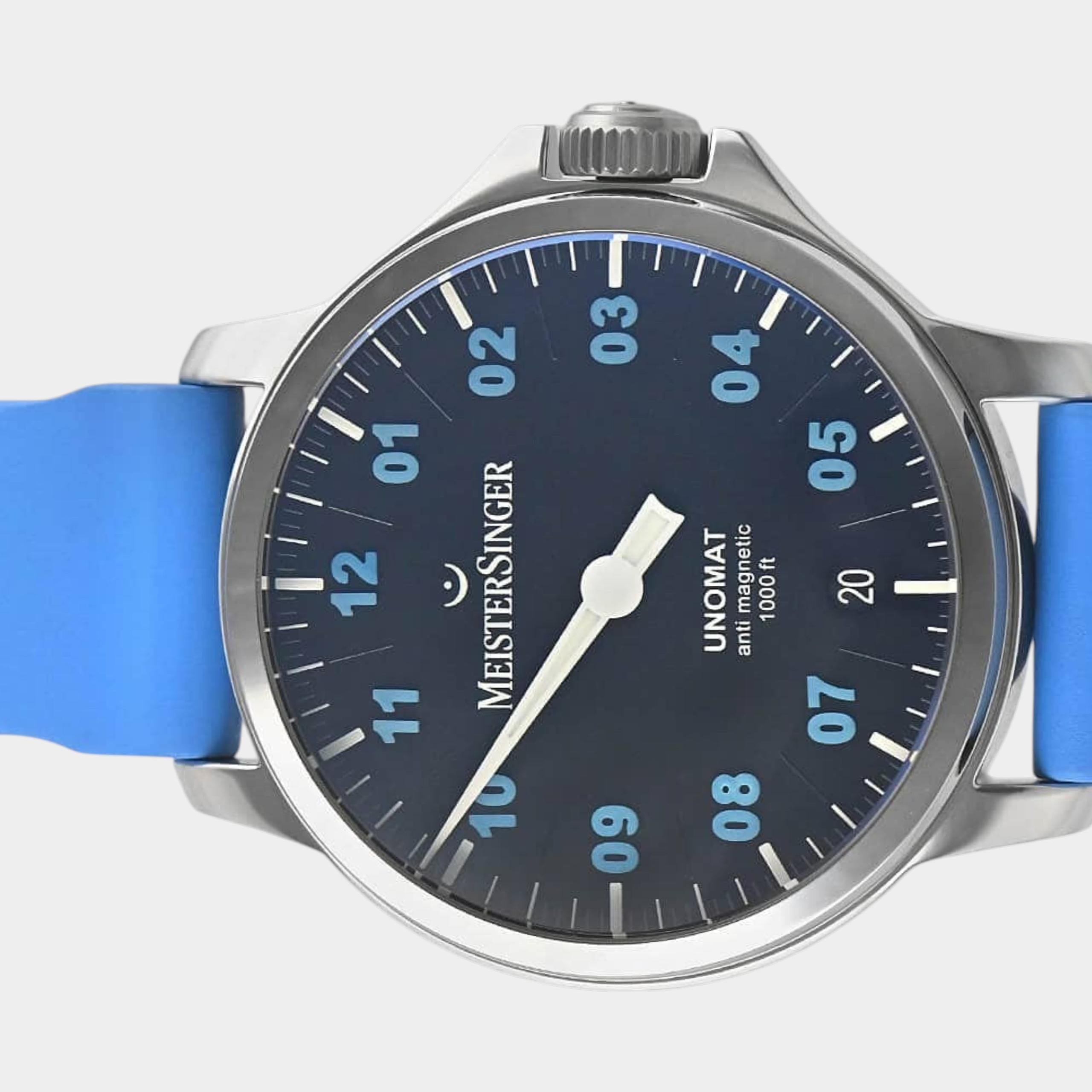 Meistersinger  UN902BLU | 43 mm, Like new & unworn — Buy in Switzerland