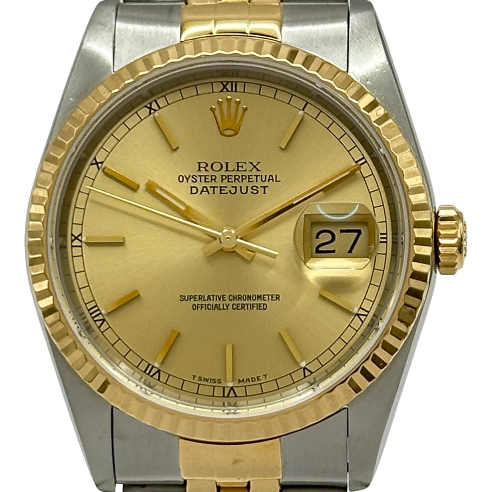 Rolex Datejust 16233 | Gold Dial Used (Good) Men's watch/Unisex Buy in Switzerland