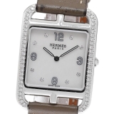 HERMES エルメス HERMES CC3.731 ケープコッド 8P ダイヤベゼル クォーツ メンズ_917571