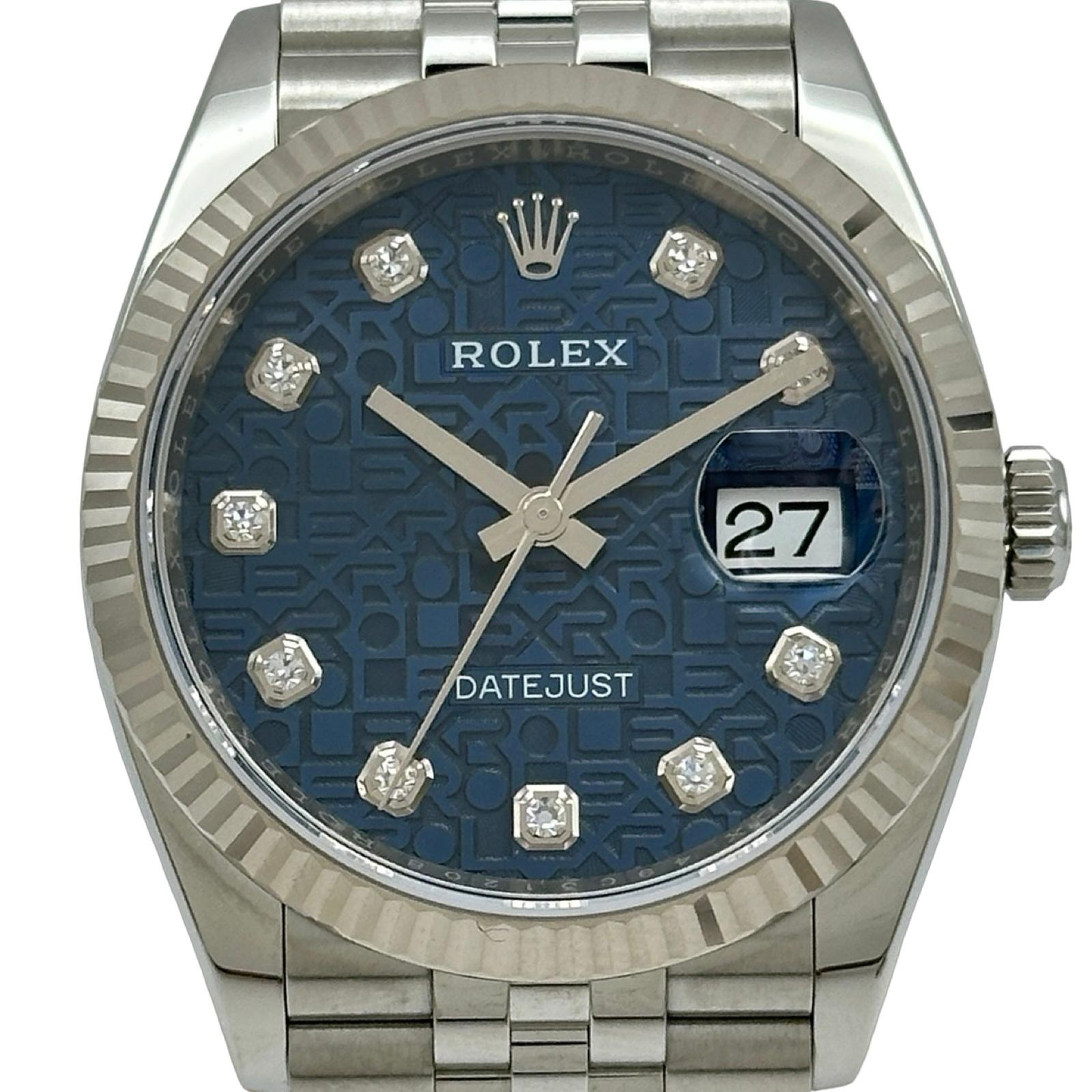 Rolex Datejust 126234G | Blue Dial Used (Very good) Men's watch/Unisex Buy in Switzerland