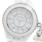 Chanel シャネル CHANEL H6478 マドモアゼル J12 アクテ II 33mm K18WGココチャーム 限定555本 クォーツ レディース_973221