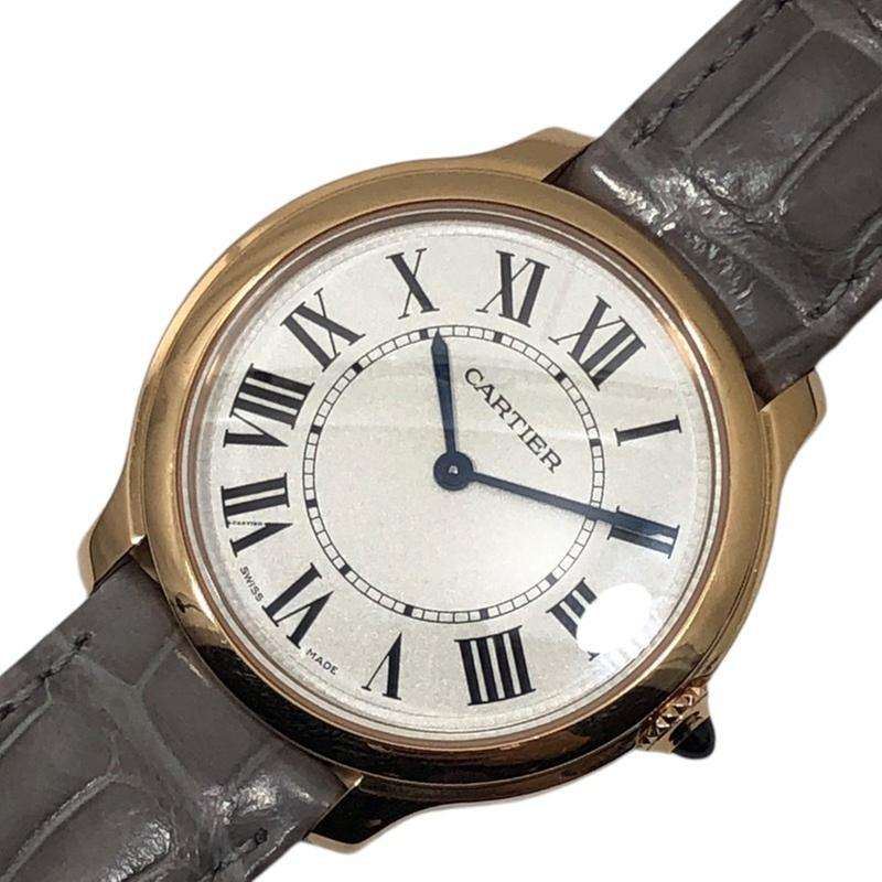 Cartier Ronde Louis Cartier WGRN0012 | Silver Dial Used (Good) Men's watch/Unisex Buy in Switzerland