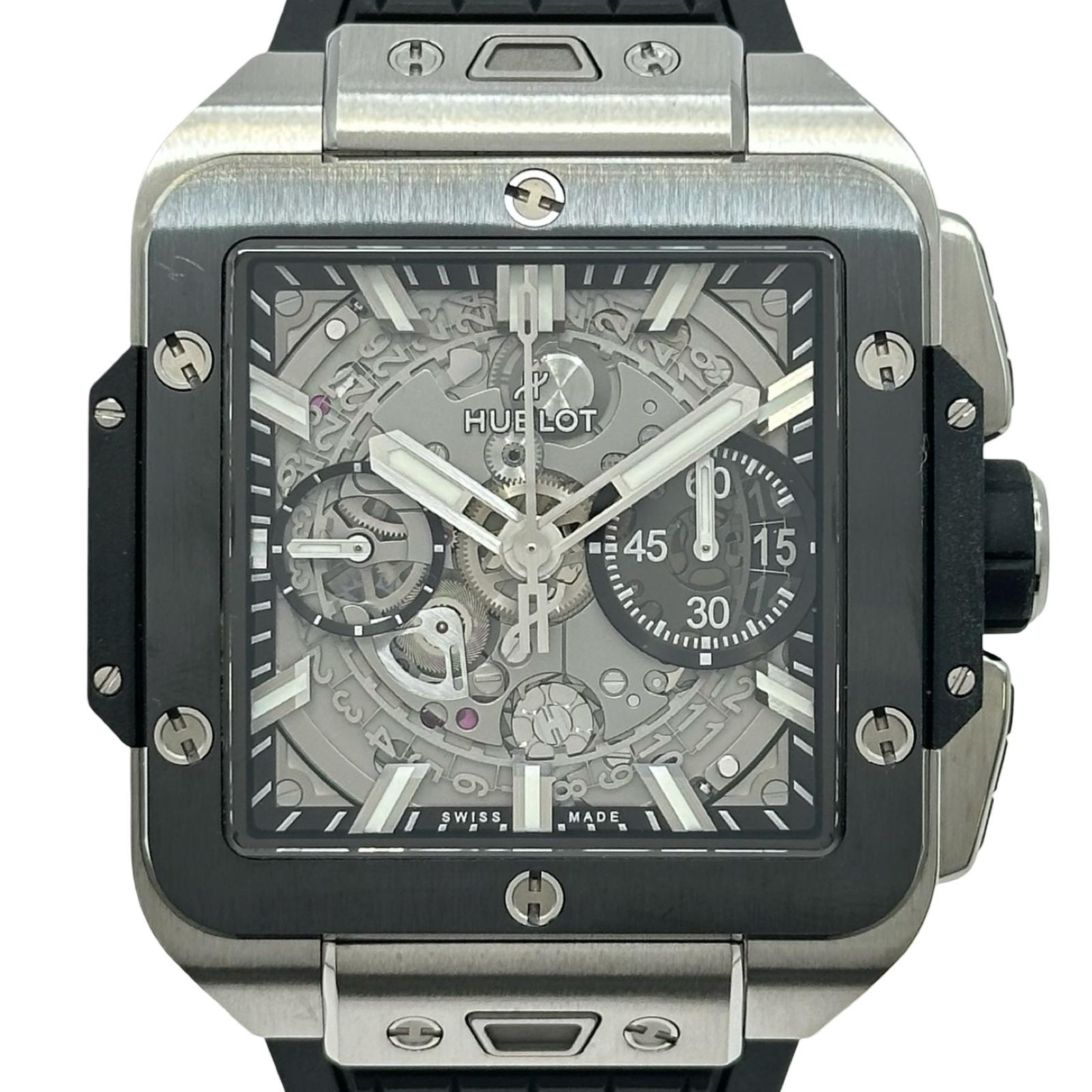 Hublot Square Bang 821.NM.0170.RX | Silver Dial Used (Very good) Men's watch/Unisex Buy in Switzerland