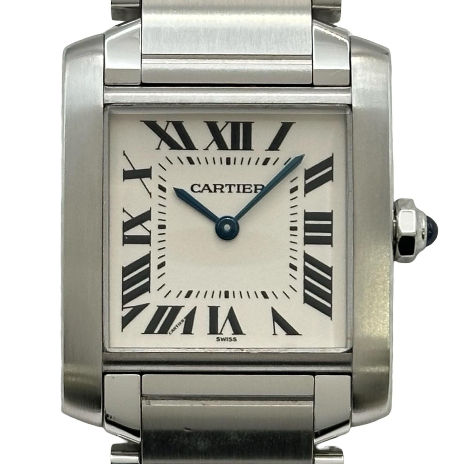 Cartier Tank Française W51003Q3 | Silver Dial Used (Good) Men's watch/Unisex Buy in Switzerland