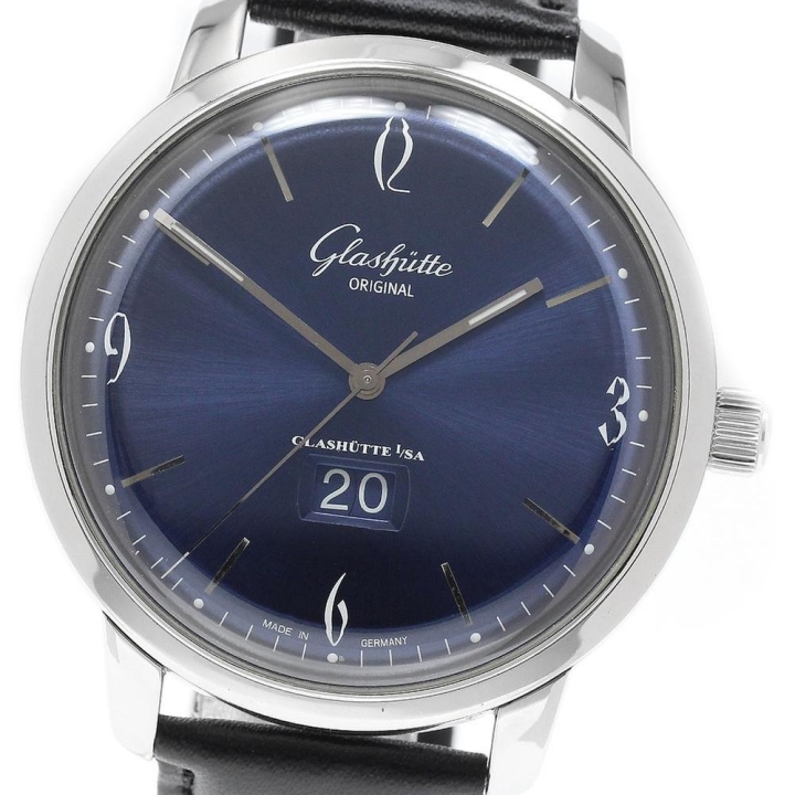 GLASHUTTE ORIGINAL グラスヒュッテ・オリジナル GLASHUTTE ORIGINAL 2-39-47-06-02-04 シックスティーズ パノラマデイト 自動巻き メンズ_970698