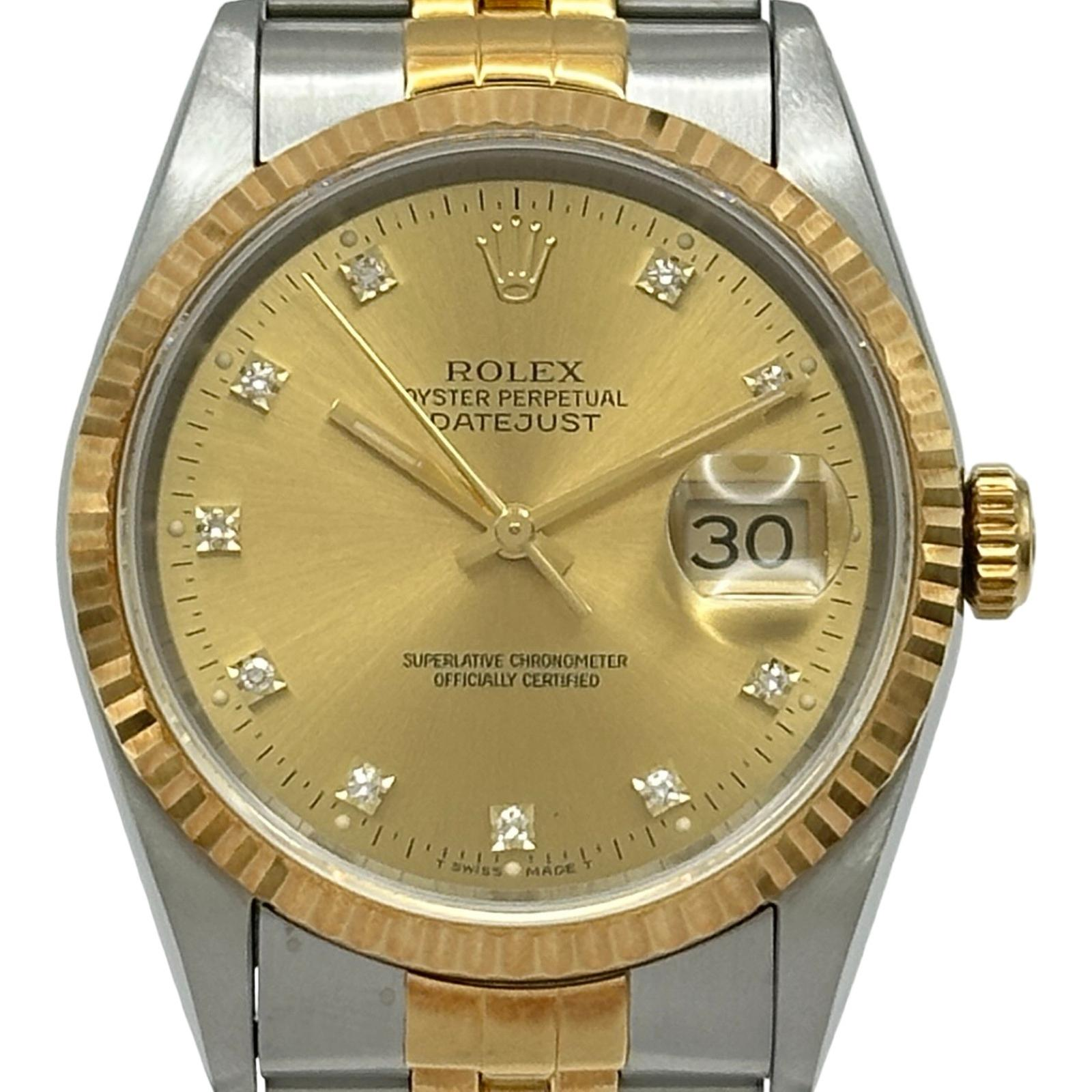 Rolex Datejust 16233G | Gold Dial Used (Good) Men's watch/Unisex Buy in Switzerland
