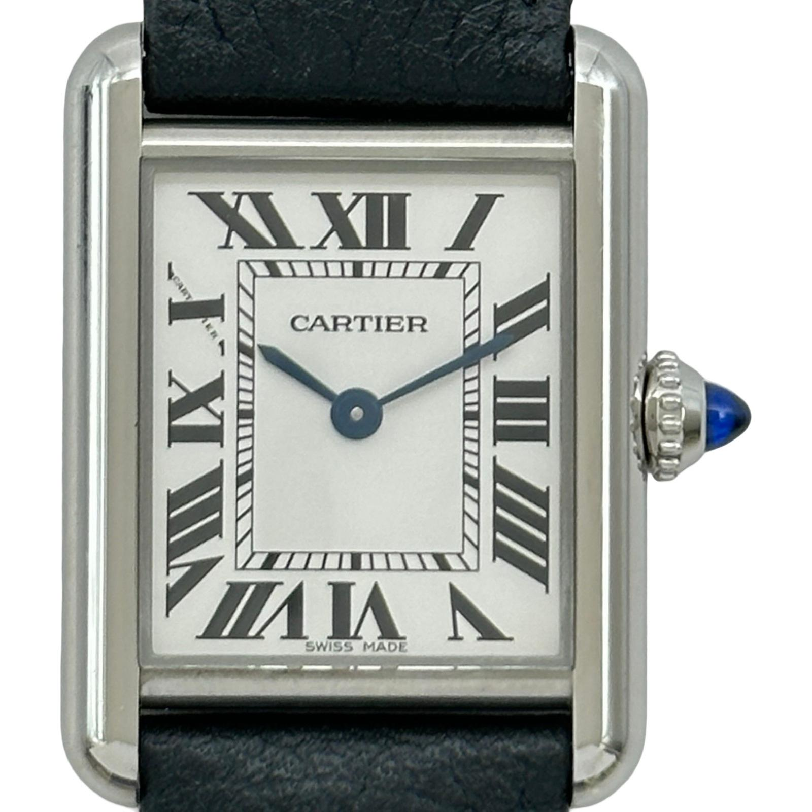 Cartier Tank WSTA0042 | Silver Dial Used (Good) Women's watch Buy in Switzerland