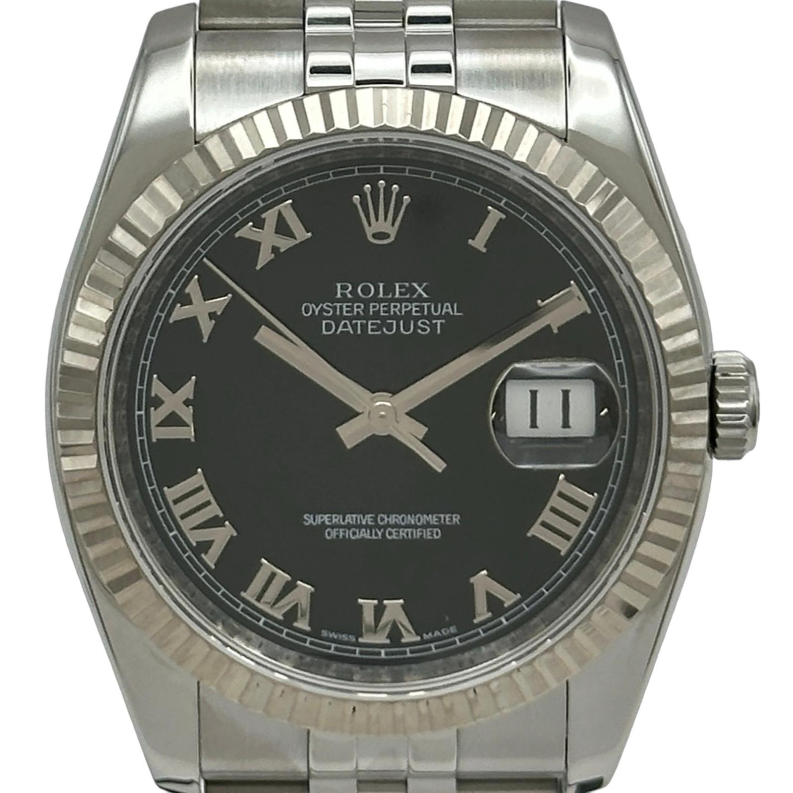 Rolex Datejust 116234 | Black Dial Used (Very good) Men's watch/Unisex Buy in Switzerland