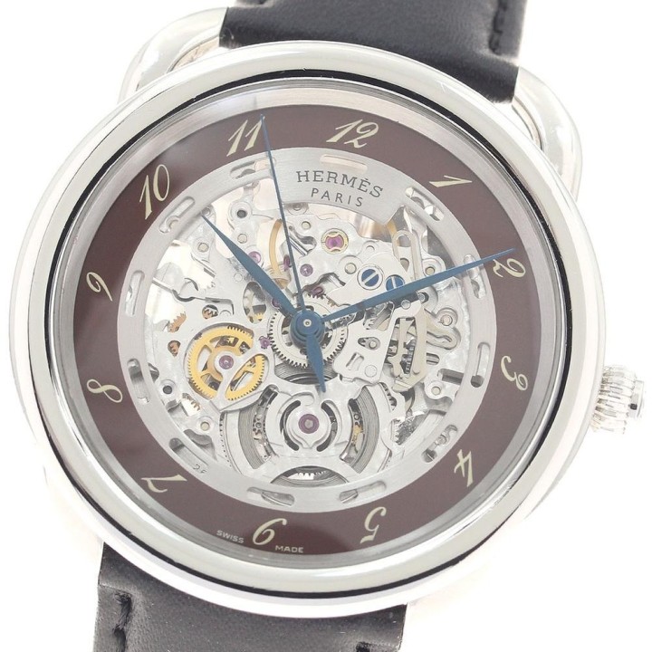HERMES エルメス HERMES AR6.710a アルソー スケルトン 自動巻き メンズ_960010