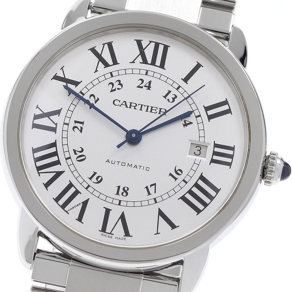 Cartier Ronde Solo de Cartier W6701011 | Silver Dial Used (Fair) Men's watch/Unisex Buy in Switzerland