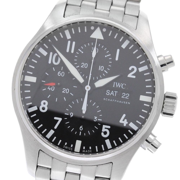 IWC SCHAFFHAUSEN IWC IWC SCHAFFHAUSEN IW377710 パイロットウォッチ クロノグラフ デイデイト 自動巻き メンズ_973376