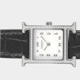 Hermès Heure H / Quartz / Diamonds / Steel / 30.0 x 21.0 mm / Box / HH1.235