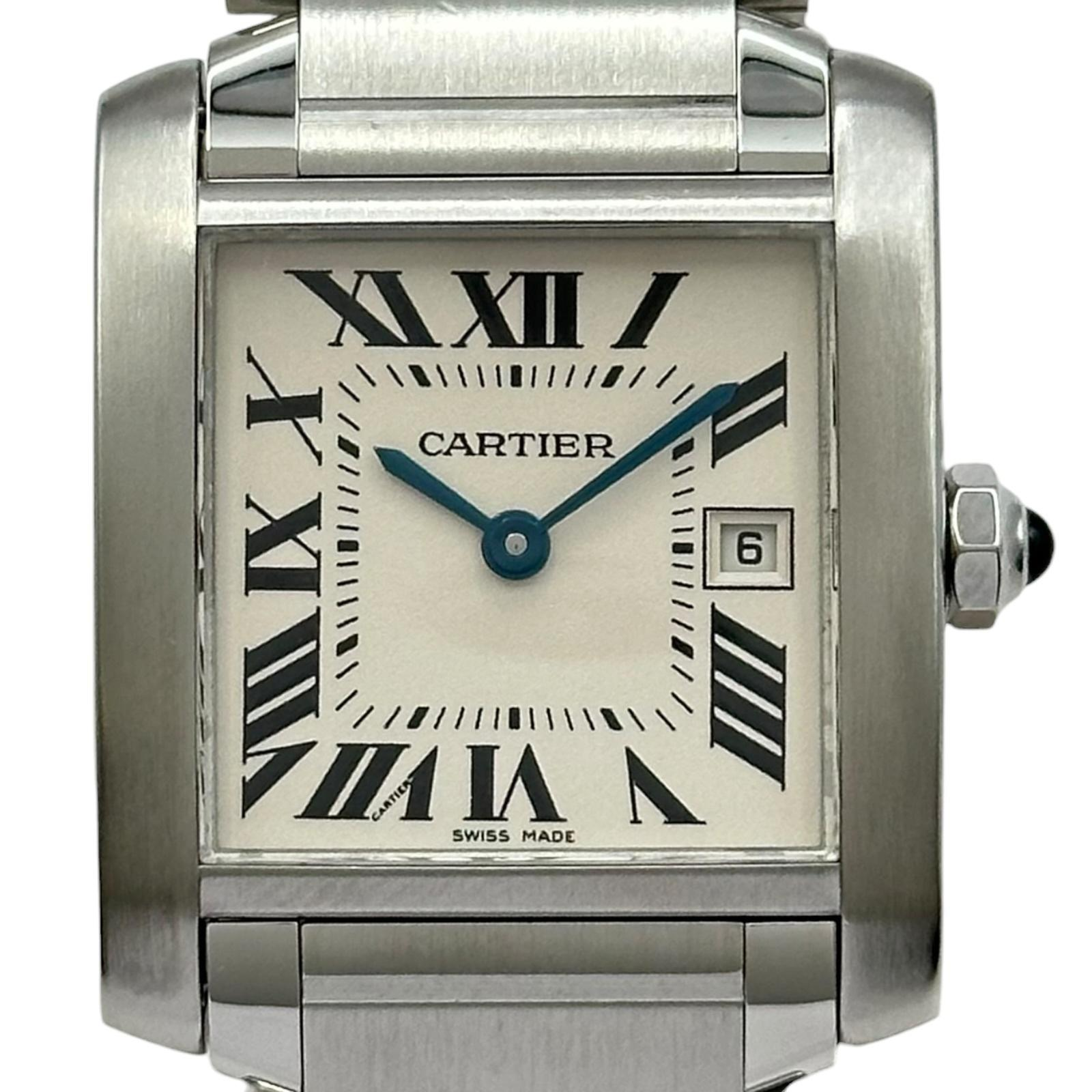 Cartier Tank Française W51011Q3 |  Dial Used (Very good) Men's watch/Unisex Buy in Switzerland