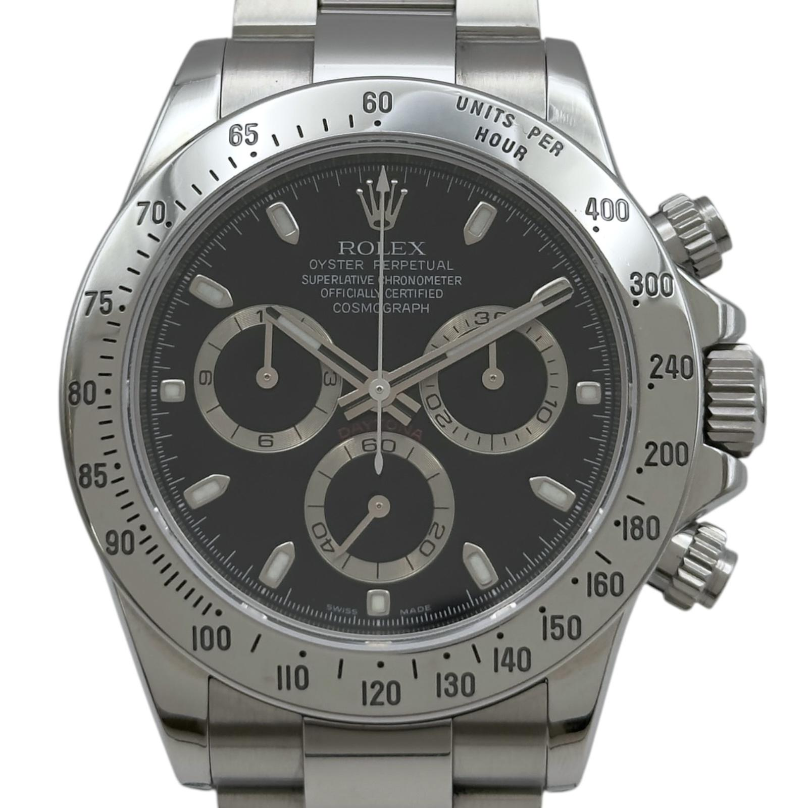 Rolex Daytona 116520 | Black Dial Used (Good) Men's watch/Unisex Buy in Switzerland