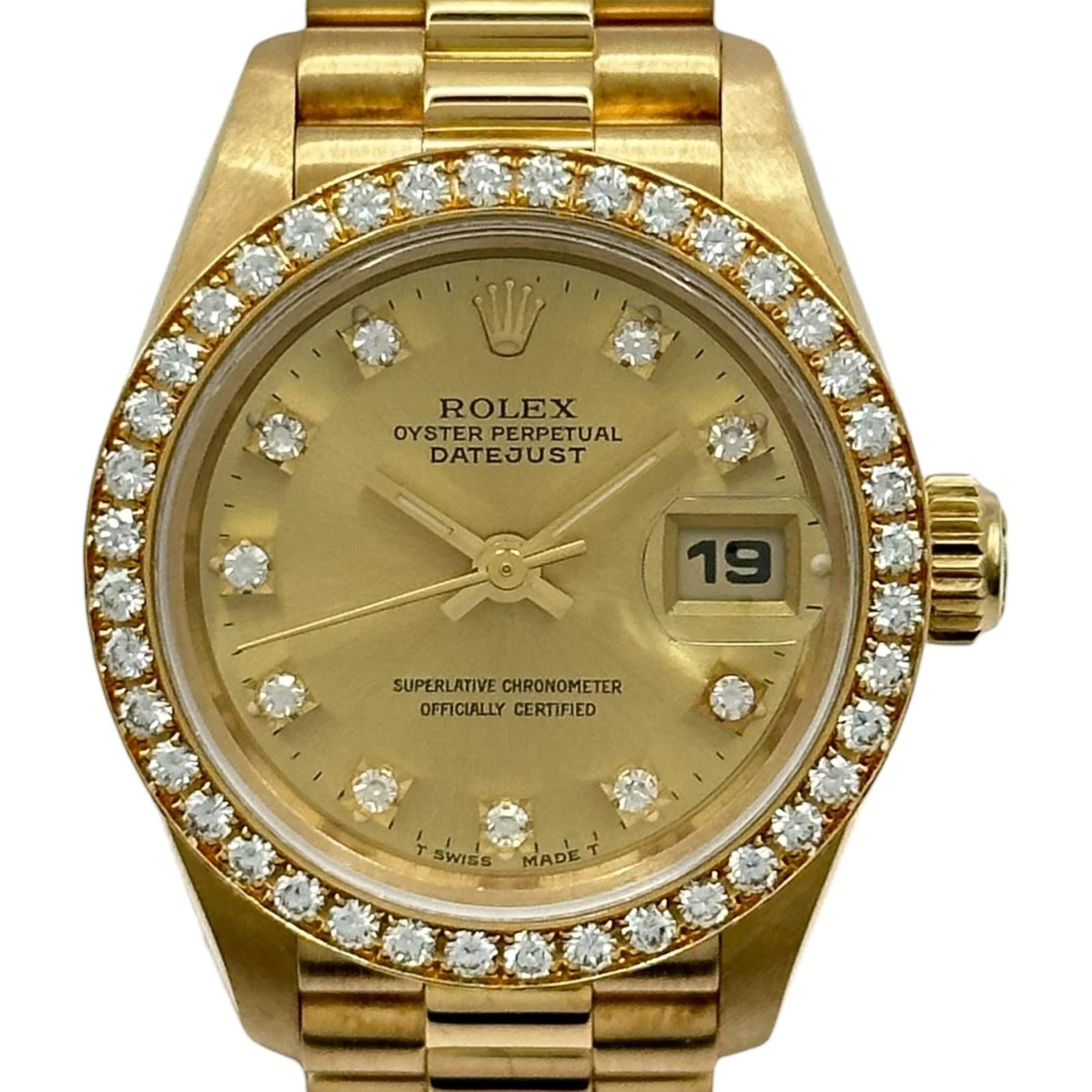 Rolex Lady-Datejust 69138G | Gold Dial Used (Very good) Women's watch Buy in Switzerland