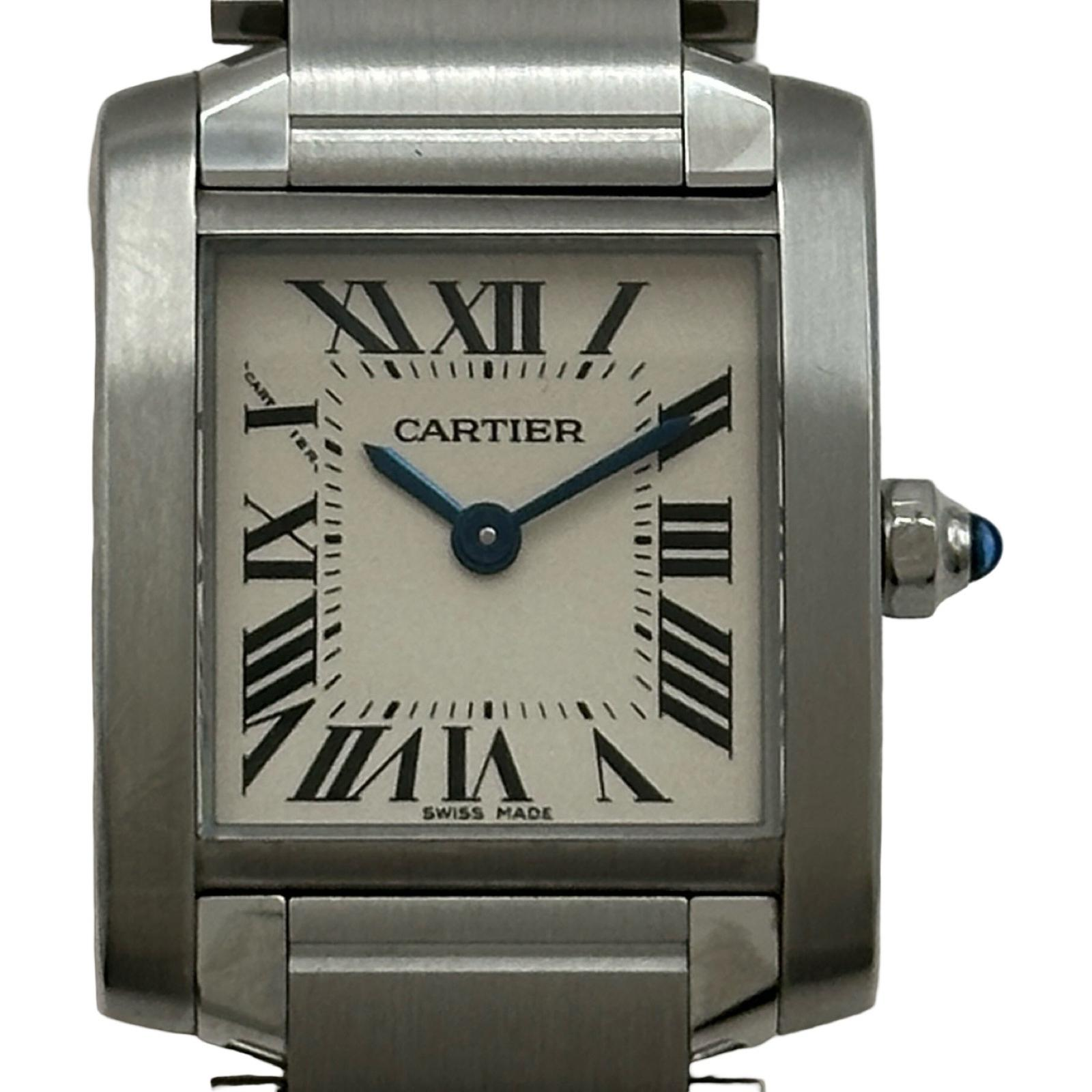Cartier Tank Française W51008Q3 | White Dial Used (Good) Women's watch Buy in Switzerland