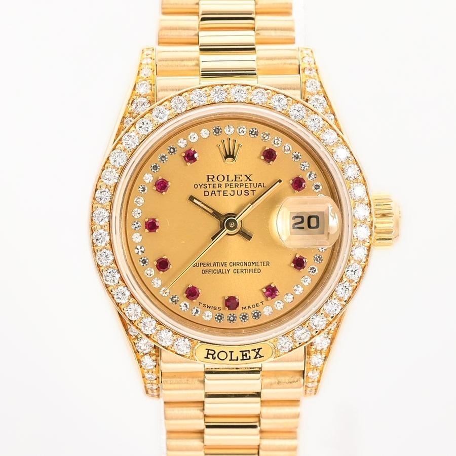 Rolex Lady-Datejust 69158LR | Yellow Dial Used (Good) Women's watch Buy in Switzerland