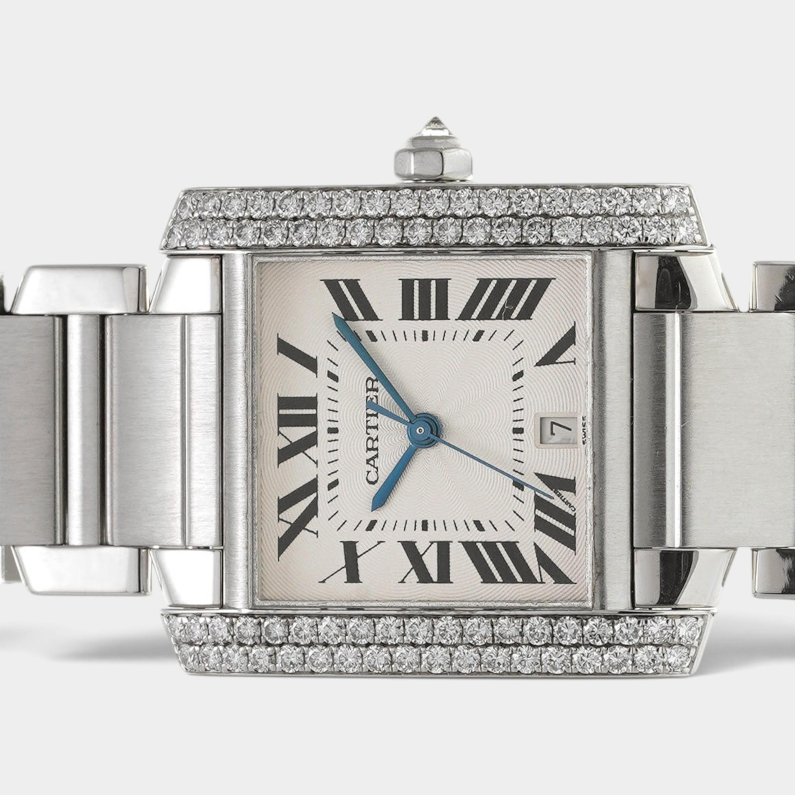 Cartier Tank Française WE100351 | 25 x 28 mm, Used (Very good) — Buy in Switzerland