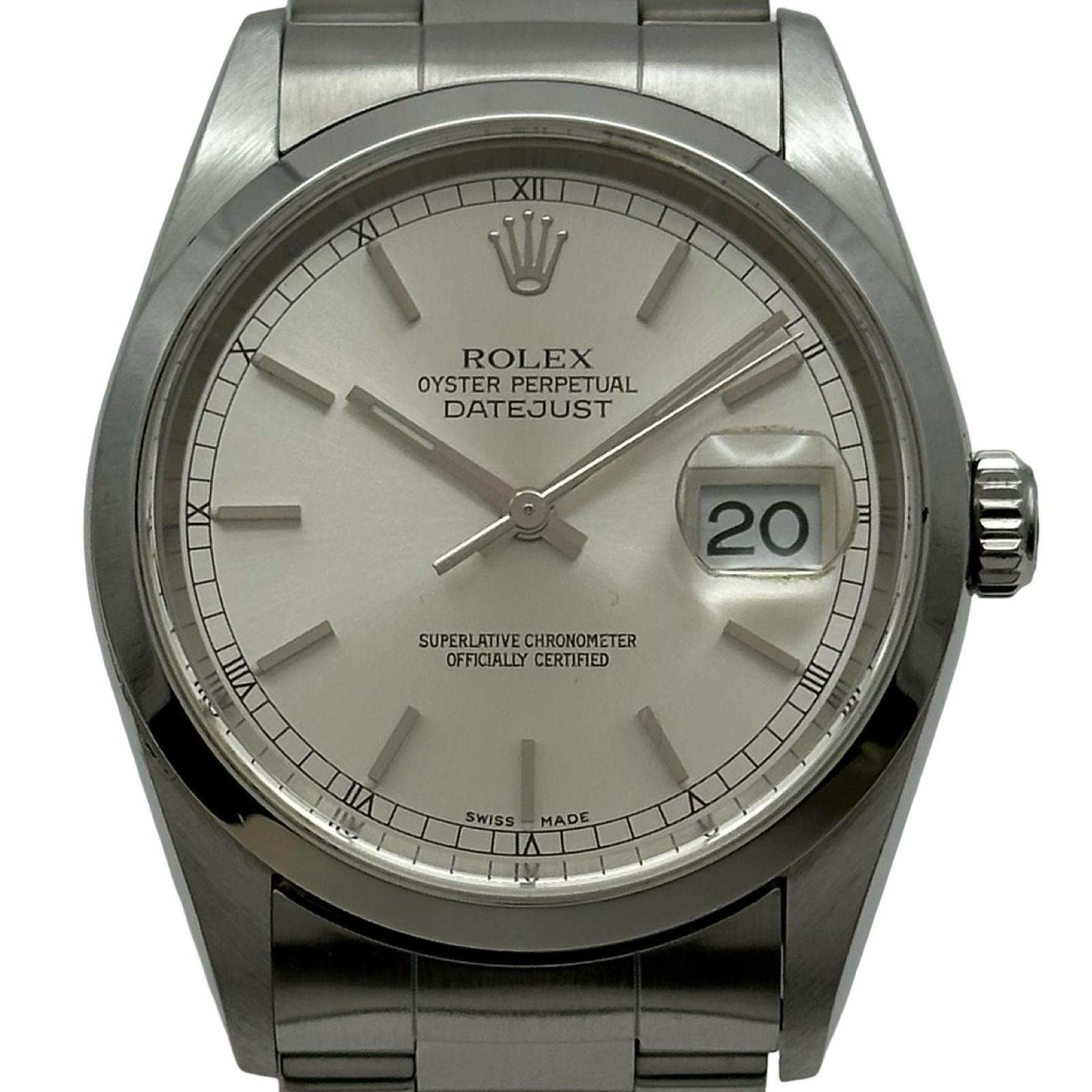 Rolex Datejust 16200 | Silver Dial Used (Very good) Men's watch/Unisex Buy in Switzerland