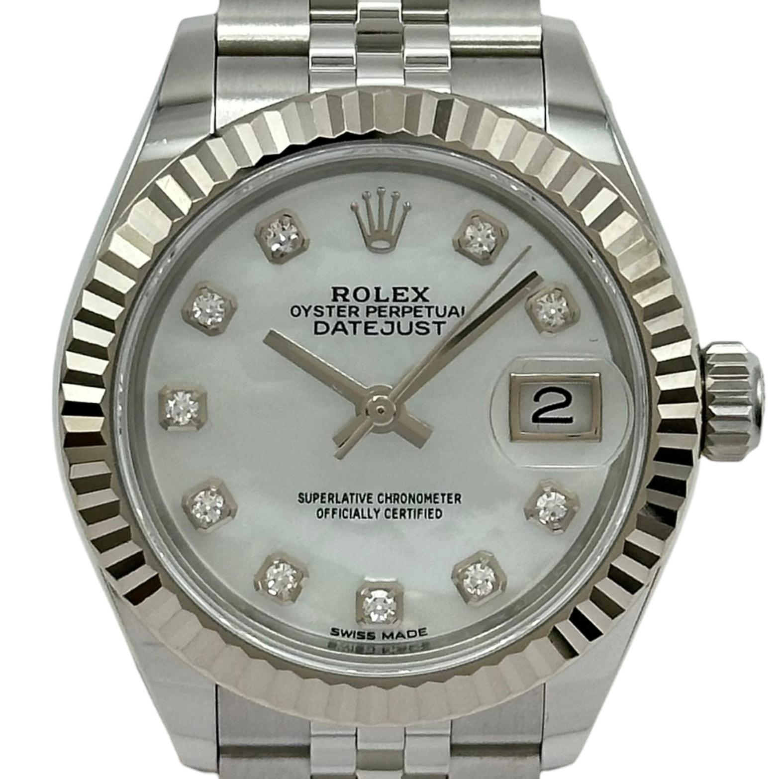 Rolex Lady-Datejust 279174NG | White Dial Used (Very good) Women's watch Buy in Switzerland