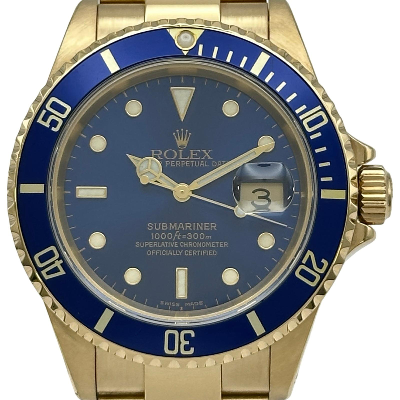 Rolex Submariner Date 16618 | Blue Dial Used (Very good) Men's watch/Unisex Buy in Switzerland