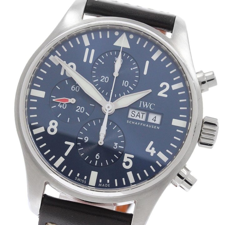 IWC SCHAFFHAUSEN IWC IWC SCHAFFHAUSEN IW377714 パイロットウォッチ プティ プランス デイデイト クロノグラフ 自動巻き メンズ_968442