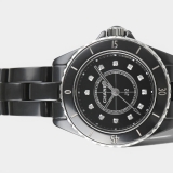 Chanel J12 Diamonds / Ceramic / 28mm / Box&Papers / H10135