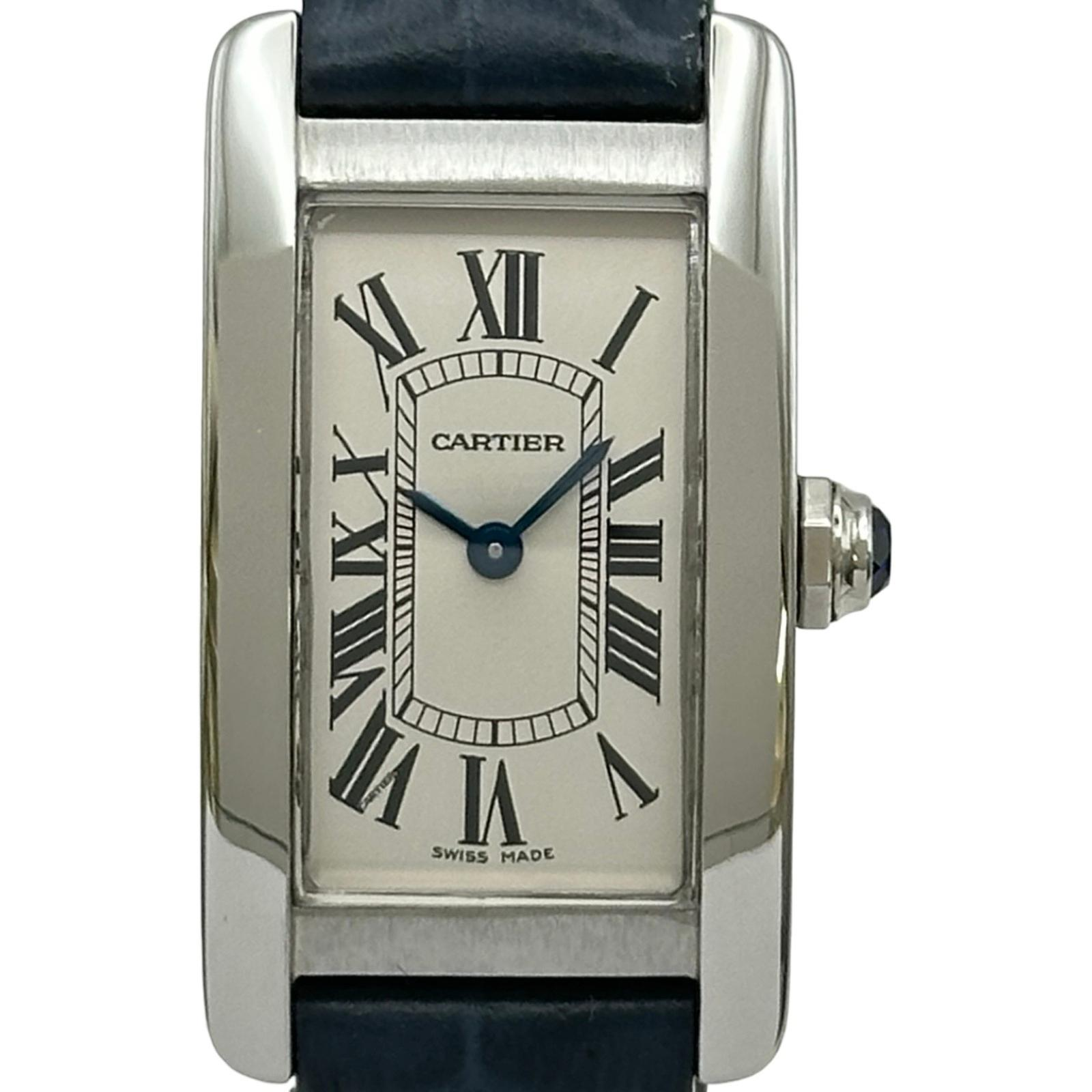 Cartier Tank Américaine WSTA0016 | Silver Dial Used (Good) Women's watch Buy in Switzerland