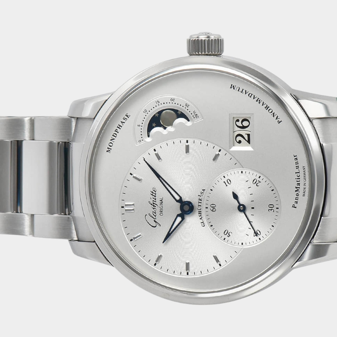 Buy Glashütte Original PanoMaticLunar 1-90-02-42-32-71 | 40 mm, Like new & unworn — Switzerland