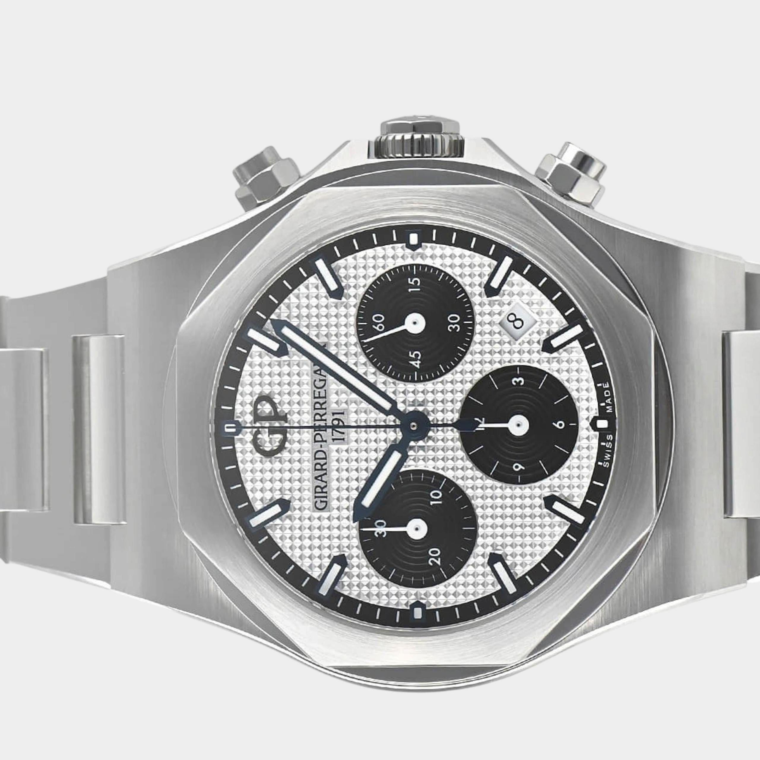 Girard Perregaux Laureato 81020-11-131-11A | Silver Dial Used (Very good) Men's watch/Unisex Buy in Switzerland