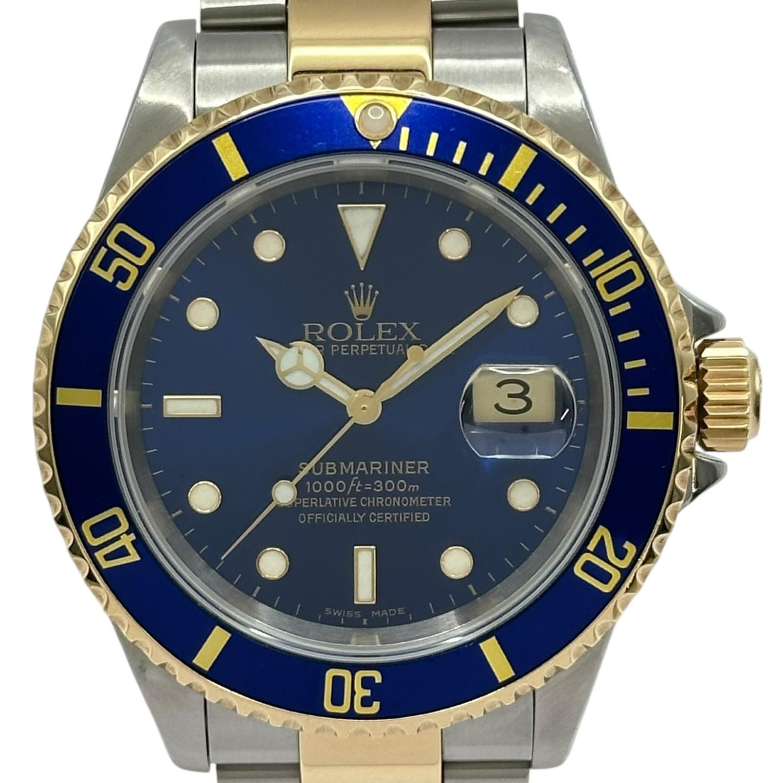 Rolex Submariner Date 16613 | Blue Dial Used (Good) Men's watch/Unisex Buy in Switzerland