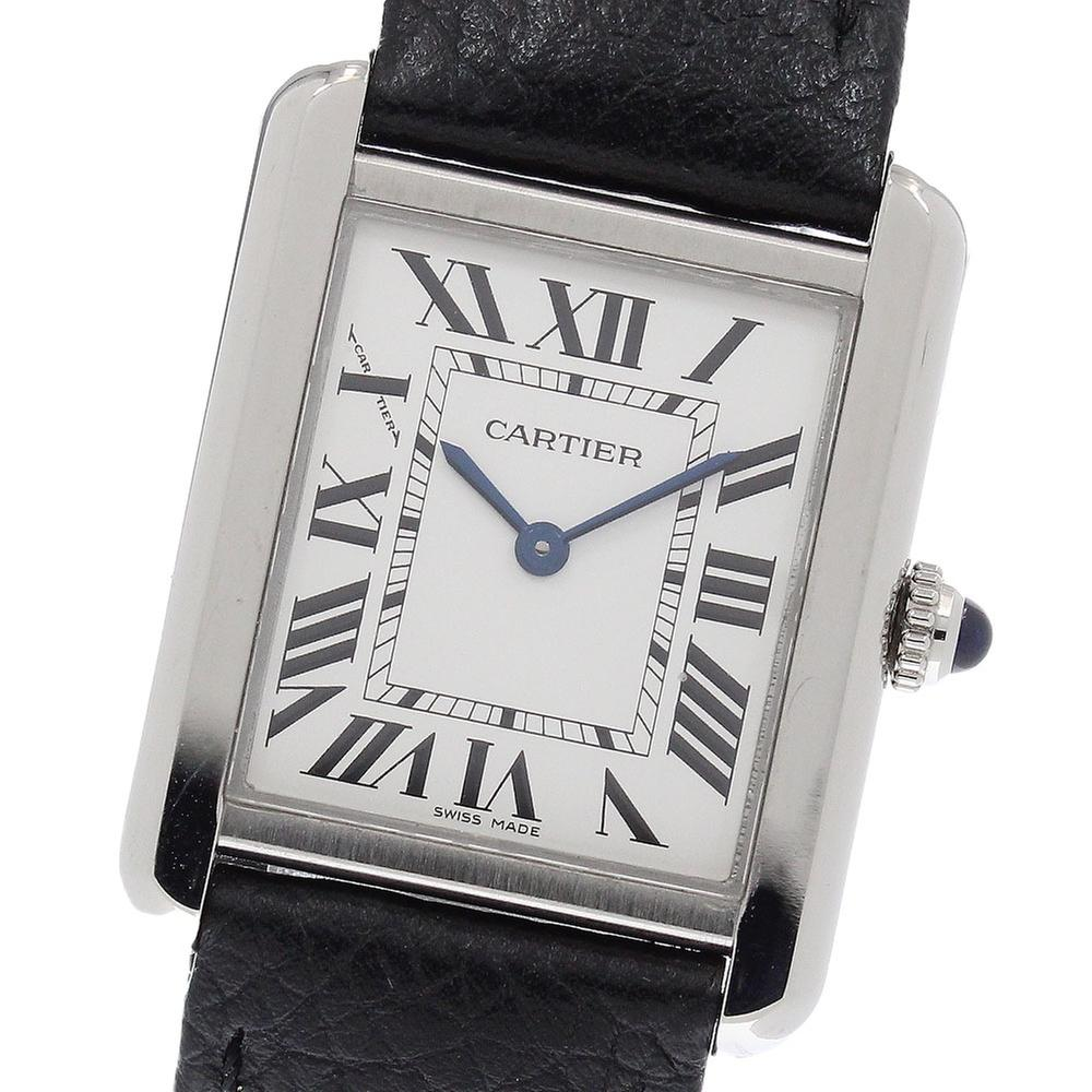 Cartier Tank Solo WSTA0030 | Silver Dial Used (Fair) Women's watch Buy in Switzerland