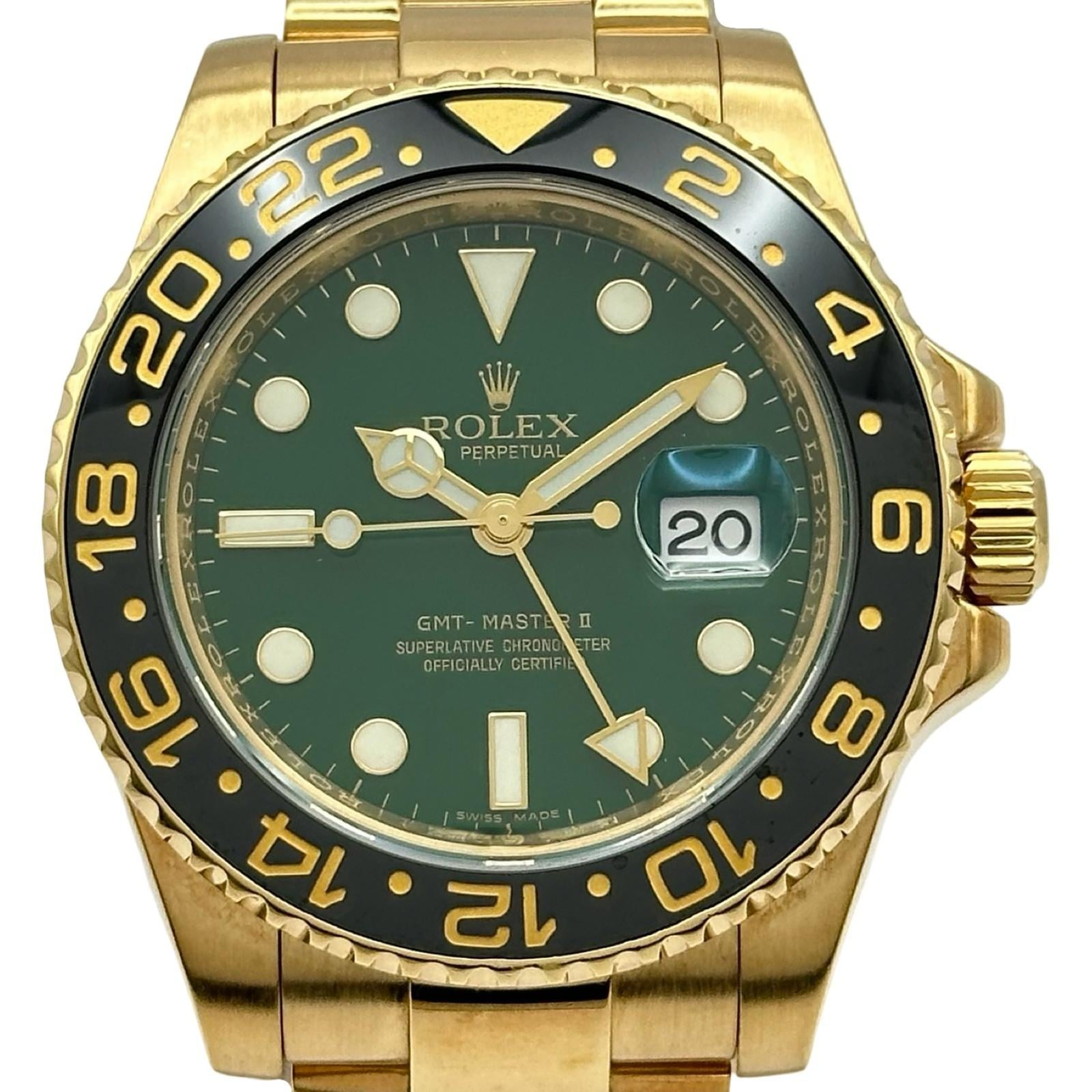 Rolex GMT-Master II 116718LN | Green Dial Used (Good) Men's watch/Unisex Buy in Switzerland