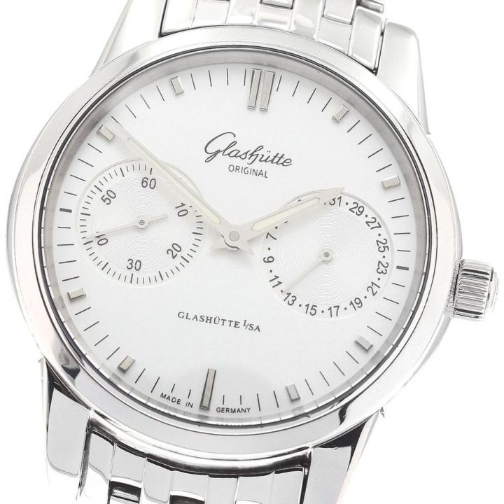 GLASHUTTE ORIGINAL グラスヒュッテ・オリジナル GLASHUTTE ORIGINAL 1-39-58-02-02-14 セネタ ハンドデイト デイト 自動巻き メンズ_966389