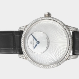 Jaquet-Droz Petite Heure Minute / Diamonds / White gold / 35 mm / Box&Papers / J005004570