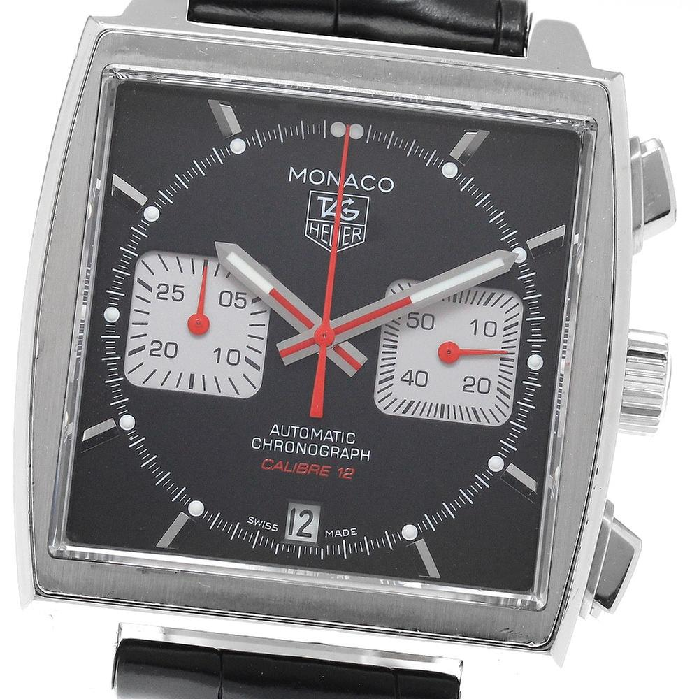 TAG Heuer Monaco Calibre 12 CAW2114-0 | Black Dial Used (Fair) Men's watch/Unisex Buy in Switzerland